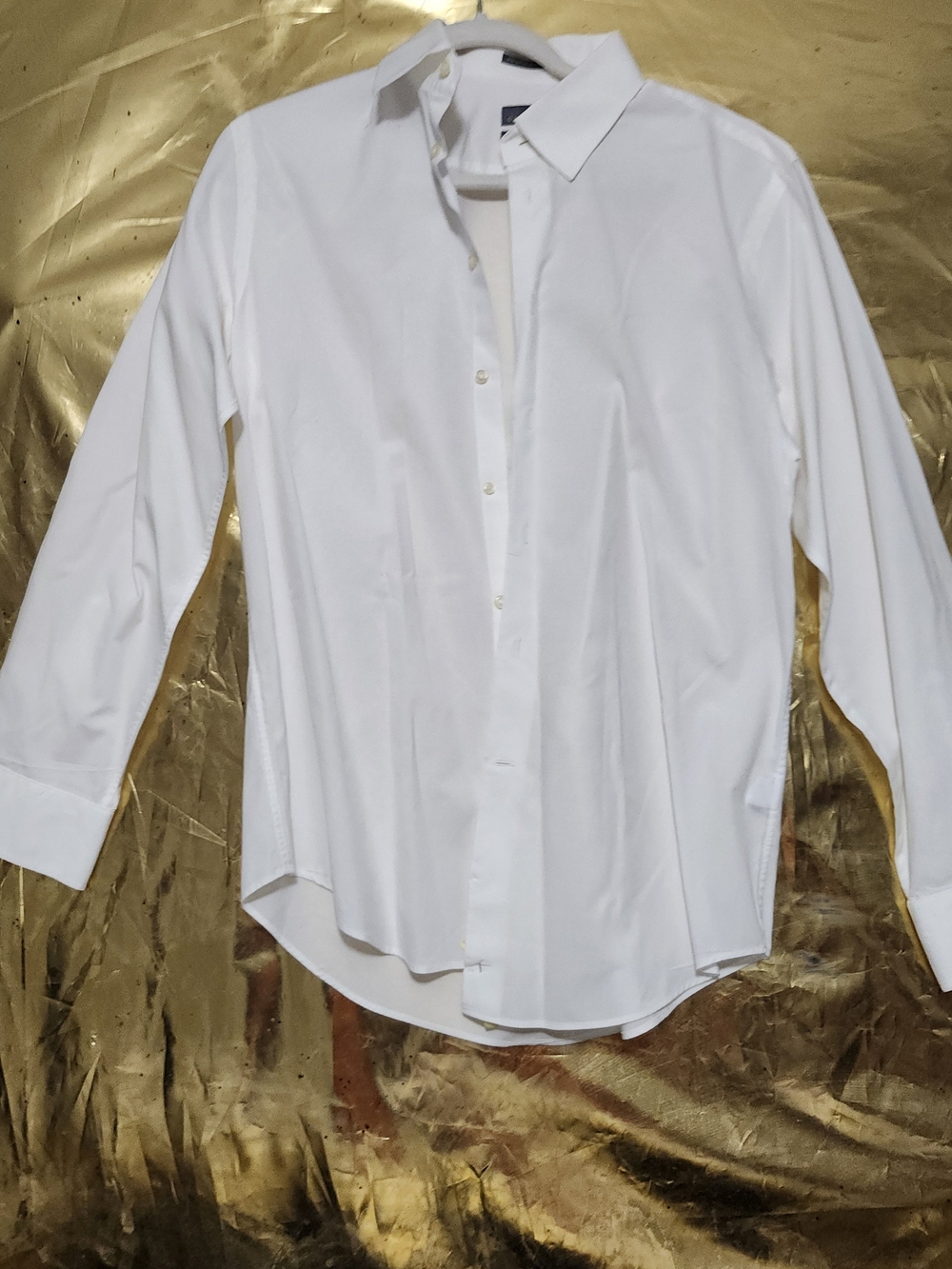 Calibre Men's White Long-Sleeve Dress Shirt